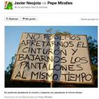 Pancartas que dan explicaciones