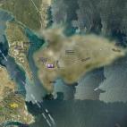 La Fortaleza de Isabel II en la península de La Mola, cerca de Es Castell en el extremo oriental de Menorca, totalmente emborronada.