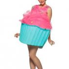 Los cupcakes son cursis y empalagosos por definición, así que hacer de ellos un disfraz sexy parece el más difícil todavía. Pero no importa; a las mentes pensantes detrás del muestrario de trajes no les frena ningún prejuicio.