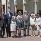 La primera vez que se veía junta a la Familia Real desde la investidura de Felipe VI