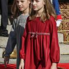 Junto a la infanta Sofía en la apertura de la XII Legislatura en el Congreso de los Diputados de Madrid, el 17 de noviembre de 2016