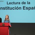 En la celebración del 40º aniversario de la Constitución en el Congreso, el 31 de octubre de 2018.