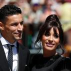 El futbolista Jes&uacute;s Navas y su mujer, Alejandra Moral.