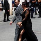 El exfutbolista del Betis Jes&uacute;s Capit&aacute;n Prada 'Capi' con su mujer.