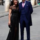 El exdelegado del Sevilla y tertuliano deportivo Crist&oacute;bal Soria y su mujer, Ana.