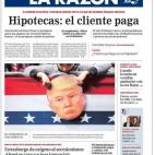 Portada de La Razón