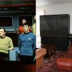 En la época de Star Trek, la televisión era una caja pequeña, pero de gran volumen. En la serie, las paredes del puente de navegación estaban cubiertas de pantallas planas gigantes. Hoy en día, las pantallas LCD son una realidad, las podemo...