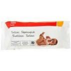 El paquete tiene 80 toallitas y un precio redondo: 1 euro.