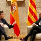 Sánchez le ha llevado a Torra documento con seis ejes de diálogo, no solo de conflicto.