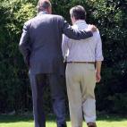 Última visita del rey al domicilio de Suárez, en 2009.