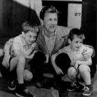 Con sus hijos Michael y Joel