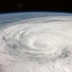 El huracán Ike cubre la isla de Cuba. Septiembre de 2008.