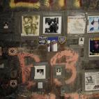 Primer plano de la columna del 11-S