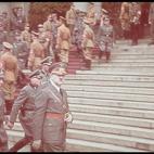 Hitler at funeral of NSKK leader Adolf Huenlein. (Photo by Hugo Jaeger/Timepix/Time Life Pictures/Getty Images)