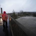 Un río a punto de desbordar en Ramsbottom