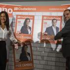 La candidata de Ciudadanos a la alcaldía de Madrid, Begoña Villacís y el candidato a la presidencia de la Comunidad de Madrid Ignacio Aguado, durante el inicio de campaña electoral para las próximas elecciones municipales y autonómicas que...