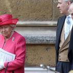 En la boda de Gabriella Windsor, junto a Felipe de Edimburgo.
