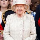 En el desfile Trooping The Colour.