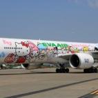 Los taiwaneses de EVA Air tienen una flota completa dedicada a Hello Kitty.