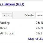 Sólo funciona escribiendo la palabra "flights" junto a los dos destinos, pero ahorra mucho tiempo y busca en varias páginas a la vez, indica los precios, la compañía y las horas de despegue. Se puede navegar por fechas y aporta información ...
