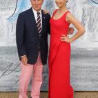 Con su hija Georgina Bloomberg, en un evento de arte en Hyde Park