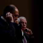 Con Sergei Lavrov, ministros de Exteriores de Rusia, en noviembre de 2018.