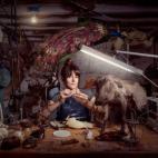 Beth Beverly; taxidermista. Foto tomada en Filadelfia, Pensilvania.