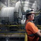 Jordan Ainsworth; trabajadora en Round Mountain Gold Mine. Foto tomada en Round Mountain, Nevada.