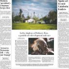 The Washington Post no abre con ello, pero s&iacute; dedica una columna de su portada a la situaci&oacute;n en Catalu&ntilde;a: &quot;Espa&ntilde;a, lista para expulsar a los l&iacute;deres catalanes&quot;.