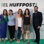 Laura Riestra ('El HuffPost'), Yolanda D&iacute;az (Unidas Podemos), Noelia Vera (Unidas Podemos), Isa Serra (Unidas Podemos) y Antonio Ruiz Valdivia ('El HuffPost')
