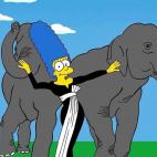 En una campaña de Dior fotografiada por Richard Avedon.