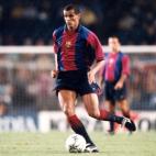 M&aacute;s 'samba' en el Camp Nou. Cinco temporadas, 86 goles en 157 partidos y mucha magia. De blaugrana logr&oacute; el Bal&oacute;n de Oro de 1999