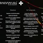 PRECIO: - No dispone de menú degustación, pero sí ofrece una propuesta de mediodía de miércoles a viernes por 24 euros. En la imagen puedes ver los platos que componen la carta.