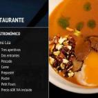 PRECIO: - Menú gastronómico: 60 euros - Menú Lúa Chea: 86 euros
