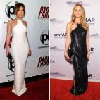 &iquest;Blanco o negro? La cantante y la modelo, con un dise&ntilde;o de Kaufmanfranco.