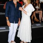 Con sandalias de esparto en la Mercedes Benz Fashion Week de Madrid