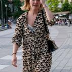 Con vestido camisero en el Teatro Real de Madrid