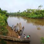 Rió Chucunaque a su paso por el poblado de Playona.