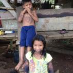 Niños de la tribu Emberá.