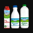 Leche UHT Entera, semidesnatada y desnatada.