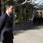 Pedro Sánchez espera a la delegación del 'Govern'.