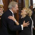 Posada y la alcaldesa de Madrid, Manuela Carmena.
