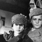 Ni&ntilde;os espa&ntilde;oles que fueron evacuados a Rusia durante la Guerra Civil.