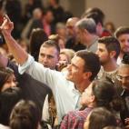 Pedro Sánchez en un acto en A Coruña.