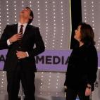 Rivera y Sáenz de Santamaría, en el debate de Atremedia.