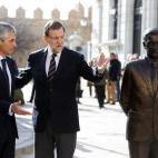 Adolfo Suárez Illana y Rajoy, en Ávila.