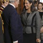 Jesús Posada y Begoña Villacís, en el acto en el Congreso por el Día de la Constitución.