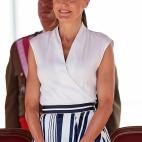 La reina Letizia con una falda de Sweet Matitos.