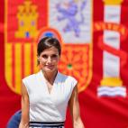 La reina Letizia con una falda de Sweet Matitos.