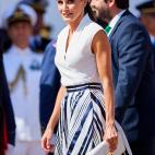 La reina Letizia con una falda de Sweet Matitos.